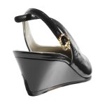Slingbacks   Shiny Lambskin  Black - Image 2